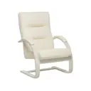 Кресло Leset Монэ 68.5x100x80 см искусственная кожа цвет слоновая кость/бежевый