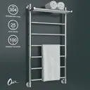Полотенцесушитель водяной с полкой лесенка Onix Classic plus 50x100 см 1/2" нержавеющая сталь цвет хром