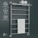 Полотенцесушитель водяной с полкой лесенка Onix Classic plus 60x100 см 1/2" нержавеющая сталь цвет хром