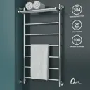 Полотенцесушитель водяной с полкой лесенка Onix Classic plus left 50x100 см 1/2" нержавеющая сталь цвет хром