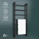Полотенцесушитель водяной лесенка Onix Classic 40x100 см 1/2" нержавеющая сталь цвет черный матовый