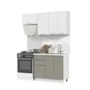 Кухонный гарнитур Стендмебель Катрин КГ160-СВЦ 160x217x60 см ЛДСП цвет белый/циркон