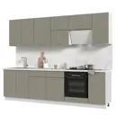 Кухонный гарнитур Стендмебель Катрин КГ280-Ц 280x217x60 см ЛДСП цвет белый/циркон