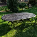 Нераздвижной садовый стол Royal family Wilhelm 220 см x 106 см x 70 см черный