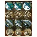 Набор елочных шаров Золотая сказка 592176 6 см пластик разноцветный 12 шт