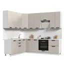 Кухонный гарнитур Стендмебель ПасаденнаКГ200-260в-БШК 260x237x60 см ЛДСП цвет бежевый