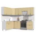 Кухонный гарнитур Стендмебель МоденаКГ180-200БДВ 200x217x60 см ЛДСП цвет дуб ваниль