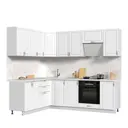 Кухонный гарнитур Стендмебель МоденаКГ180-240БДБ 240x217x60 см ЛДСП цвет белый