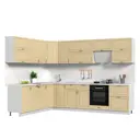 Кухонный гарнитур Стендмебель Модена1КГ220-300БДВ 300x217x60 см ЛДСП цвет дуб ваниль