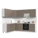 Кухонный гарнитур Стендмебель КсенияКГ200-260БКМ 260x217x60 см ЛДСП цвет капучино