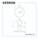 Крючок мебельный Kerron однорожковый 32 мм сталь 3x3x3см