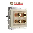 Розетка аудио встраиваемая Werkel W1185003 a051468 цвет слоновая кость