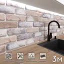 Стеновая панель матовая Фартукофф Аликанте 300x60x0.15 см ПВХ цвет разноцветный