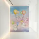 Фотообои флизелиновые Фотообоикин 200x271 см Зайцы в чашках