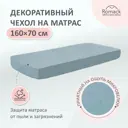 Чехол на диван Romack Leonardo 70x160 см 100% полиэстер цвет голубой