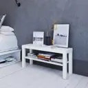Тумба под телевизор 90x26x44 см ДСП цвет белый