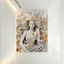Фотообои флизелиновые Фотообоикин 200x271 см Нежная девушка 3D