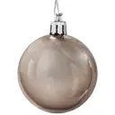 Елочное украшение Шар Christmas ø5 см цвет коричневый