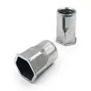 Заклепка резьбовая Krepfield Нержавеющая шестигранная с уменьшенным потайным бортиком М3x9 ART 1027 А2 50 шт.