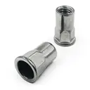 Заклепка резьбовая Krepfield Нержавеющая шестигранная с цилиндрическим бортиком М6x15.5 ART 1029 А2 50 шт.