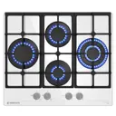 Газовая варочная панель Meferi MGH604WH GLASS ULTRA 60 см 4 конфорки цвет белый