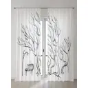 Тюль Comfy Way Алоуна - 50 CW580050-240 150x240 см на шторной ленте цвет белый 2 шт