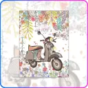 Фотообои флизелиновые Luxury walls 200x270 см Мото Цветы AM11402