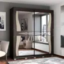 Шкаф-купе Бтс Крафт-5 218x196x59 см 12 полок ЛДСП цвет венге