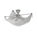 Люстра потолочная хрустальная Arti Lampadari Roma E 1.3.50.501 N Roma Nickel 4 лампы 13.30 м² цвет серый