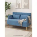 Диван Monofix Dv-kiys-14 122x69x57 см велюр цвет синий