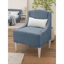 Кресло Monofix Лотти №22 59x80x54 см ткань цвет серо-голубой