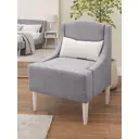 Кресло Monofix Лотти 59x80x54 см велюр цвет серый