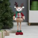 Декоративная фигура Олень Рождественский 36 см красная