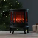 Светодиодный декоративный светильник-камин "Альтаис" пластик 25x13x30см