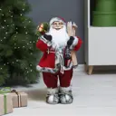 Фигура декоративная Санта в красном 30см