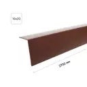 Угол арочный ПВХ 10x20x2700 мм цвет коричневый