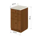 Напольный шкаф Лидер Эконом TY40603dub 40x85x60 см ЛДСП цвет дуб