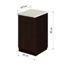 Напольный шкаф Лидер Эконом TY40603vg 40x85x60 см ЛДСП цвет венге