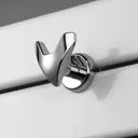 Крючок Steel Art хром галочка пластик