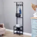 Комплект мебели для прихожей Клик мебель 10413075 40x1600x25 см Металл цвет черный