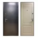 Входная дверь ЦСД Модерн правый 205x97см цвет ясень белый/серебро на черном