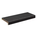Подоконник пластиковый Moeller с заглушкой 2000x200мм черный clean-touch