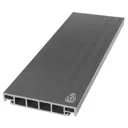 Террасная доска ДПК Savewood цвет пепельный 2000x163x25мм вельвет 0.65м² 2шт