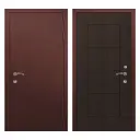 Входная дверь Такт-Тайм Термо 4 правый 205x110см антик медь/венге