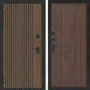Входная дверь Bunker BN-02 с панелью ФЛ-116 левый 205x88см цвет ларче орех с черной патиной/орех бренди
