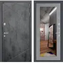 Входная дверь Labirintdoors Лофт 205x88см правый цвет бетон светлый/бетон темный с зеркалом П18