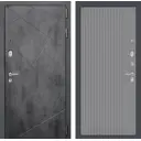 Входная дверь Labirintdoors Лофт с панелью Хомс правый 205x88см цвет бетон темный/серый софт рельеф