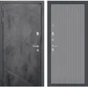 Входная дверь Labirintdoors Лофт с панелью Хомс левый 205x88см цвет бетон темный/серый софт рельеф