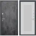 Входная дверь Labirintdoors Лофт с панелью Амстрод правый 205x88см цвет бетон темный/белый софт рельеф