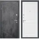 Входная дверь Labirintdoors Лофт с панелью П11 левый 205x88см цвет бетон темный/белый софт